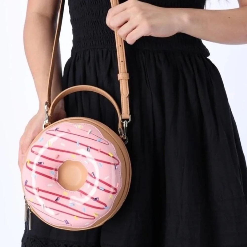 NEW Kate Spade,(RARE) Donut Crossbody Bag 3D Coffee Break Sprinkle Purse Size OS